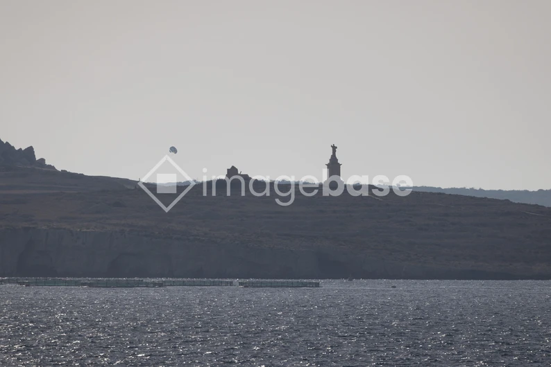 Coastal Promontory with Statue
