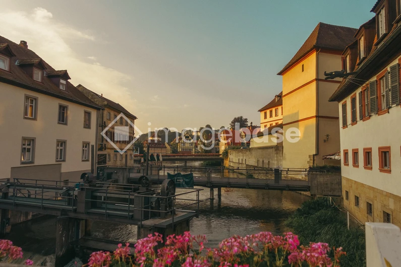 Charming Riverside Town