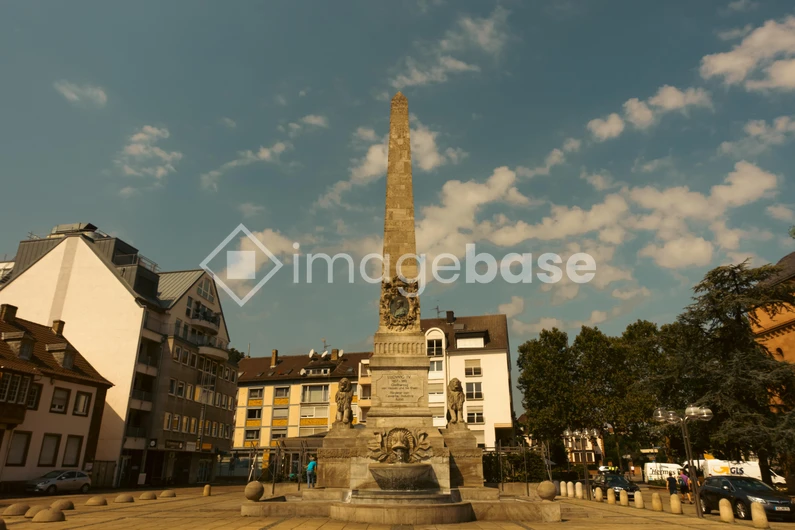 Historic Monument in Urban Square