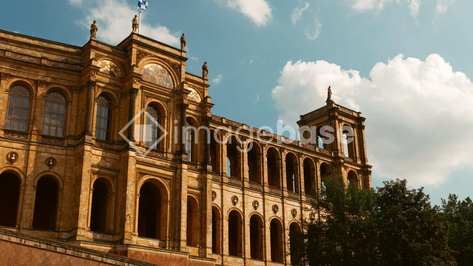 Historic Architecture under Blue Sky