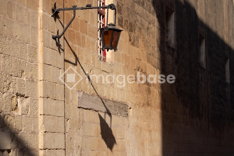 Historic Wall with Lantern