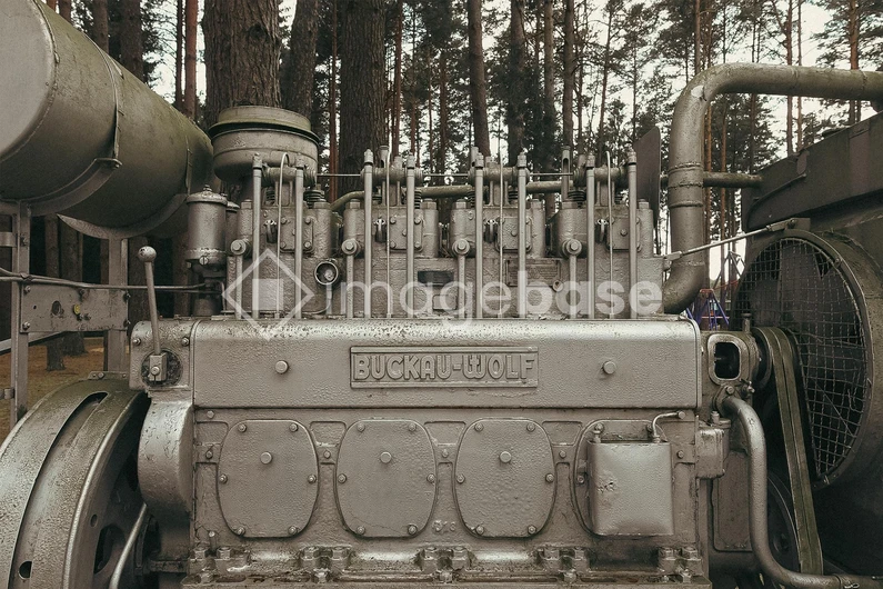 Industrial Engine in Forest