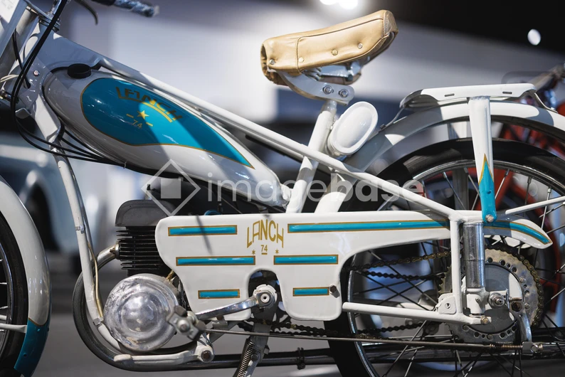Vintage Moped Display