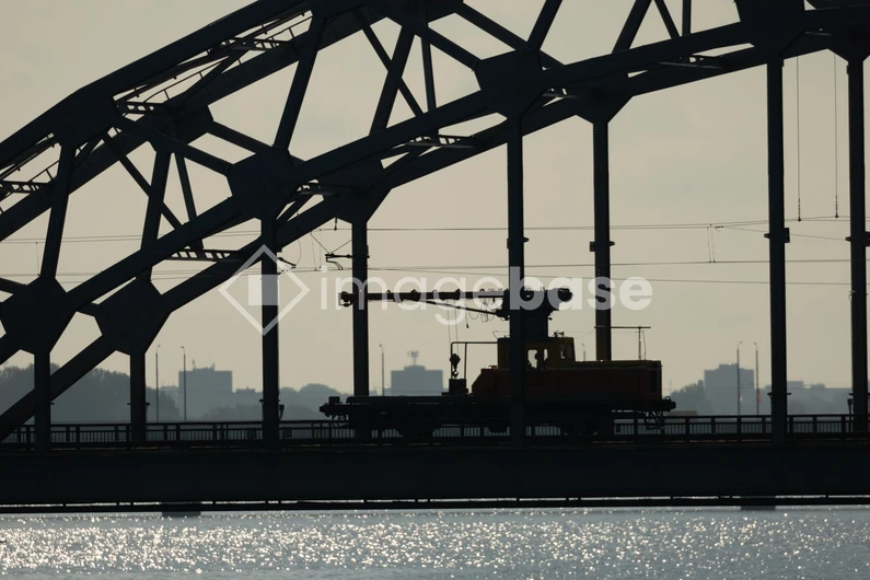 Industrial Bridge Silhouette