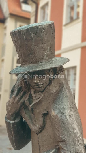 Sculpture of a Figure with Top Hat