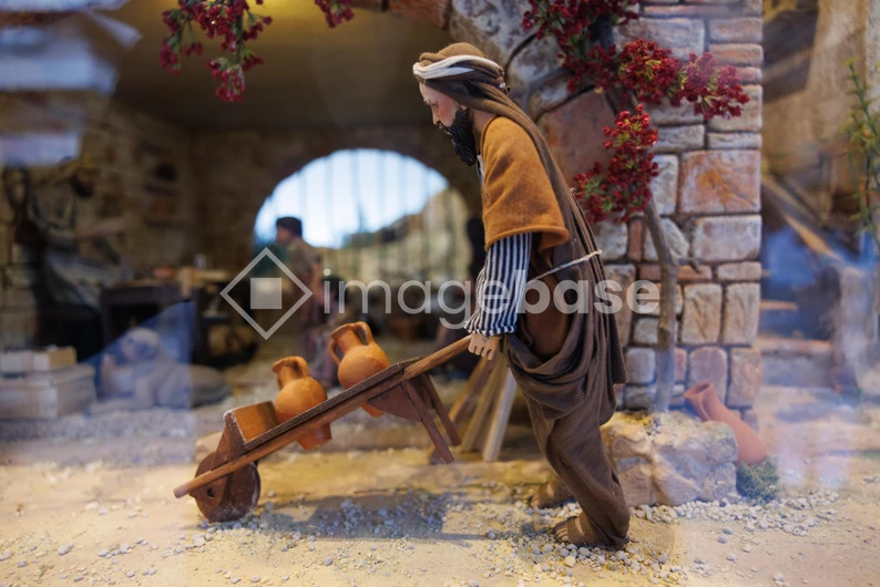 Miniature Village Scene