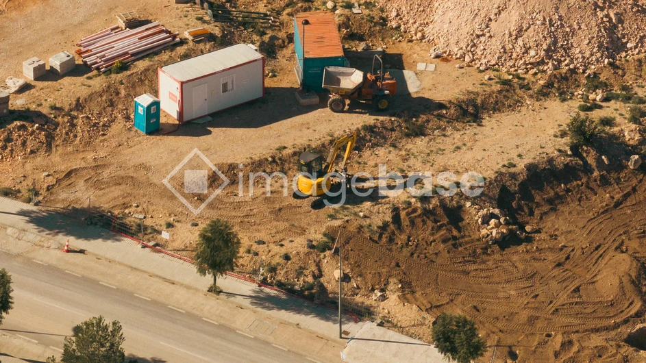 Construction Site Aerial View