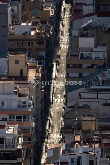 City Street Aerial View