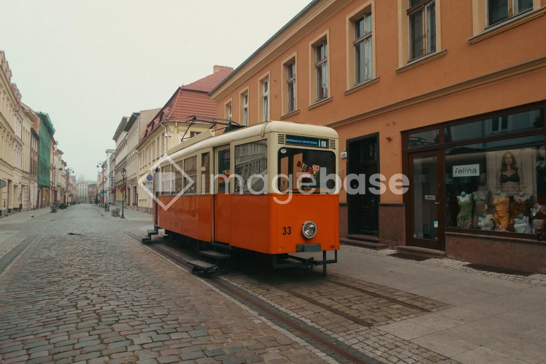 Tram on Quaint Street