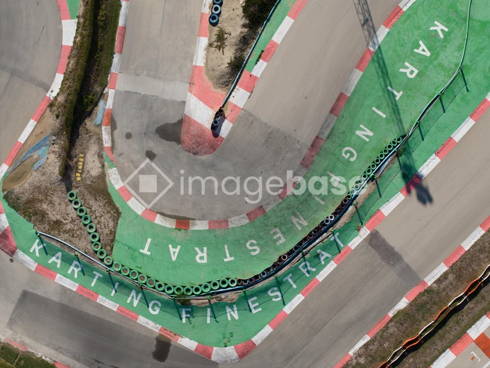 Aerial View of Karting Track