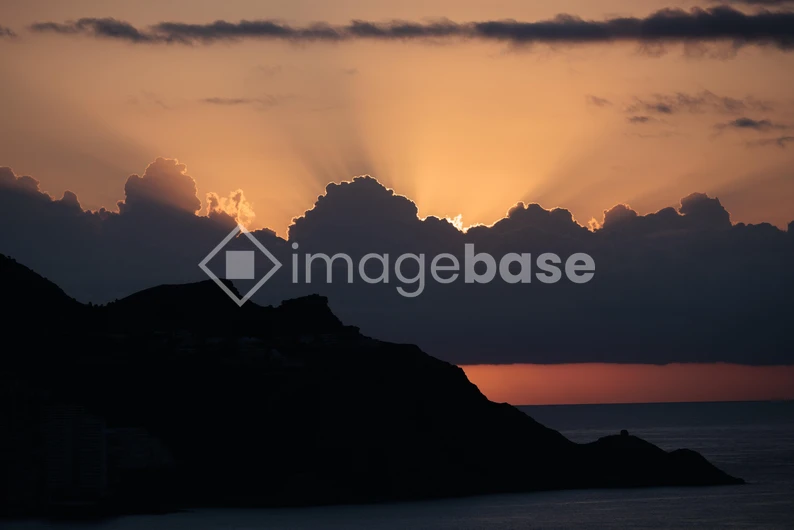 Sunset Over the Mountains