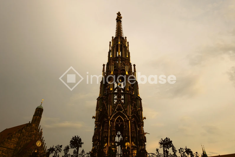 Gothic Tower at Sunset