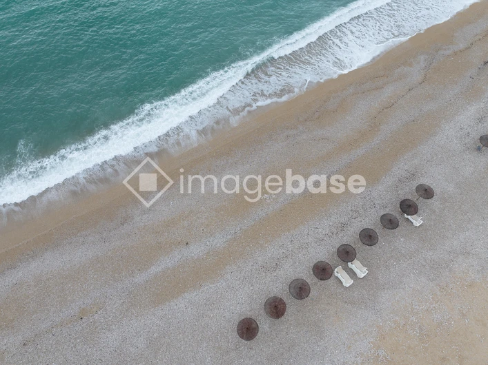 Solitary Beach Scene
