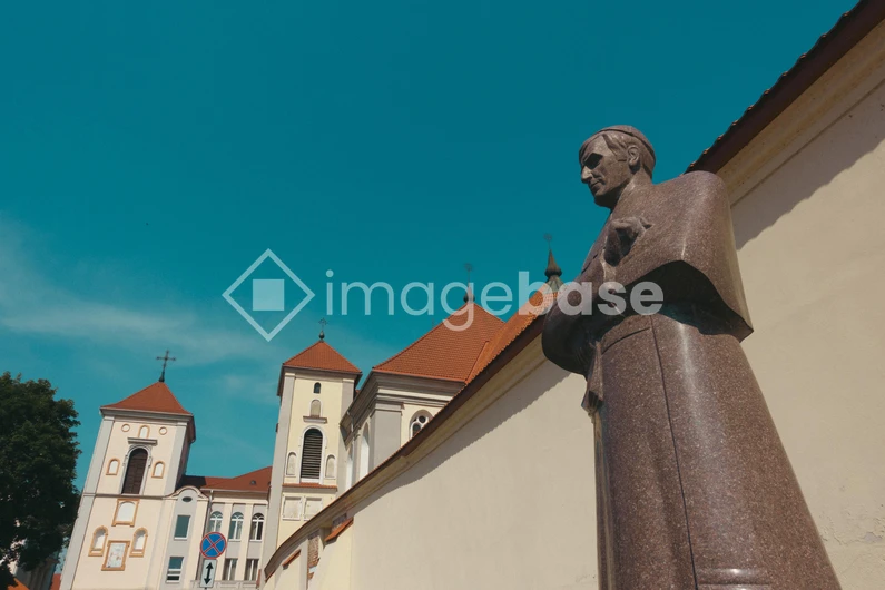 Historical Architecture with Statue