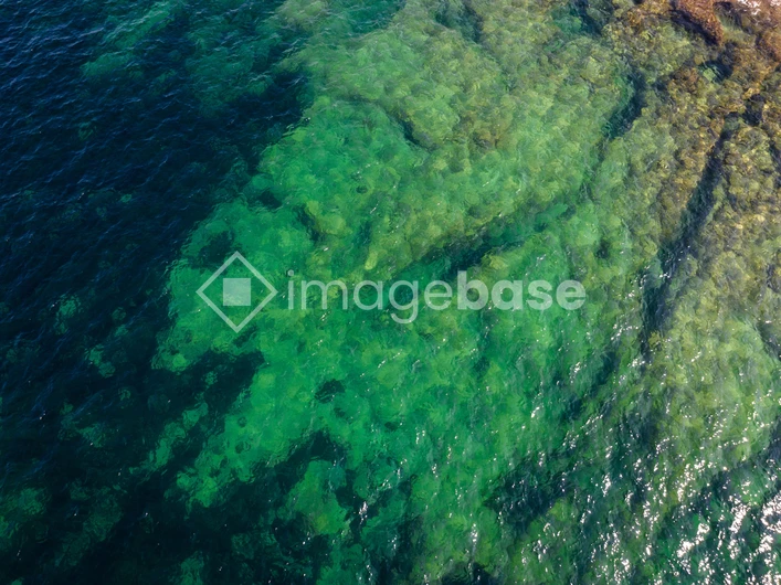 Aerial View of Coastal Waters