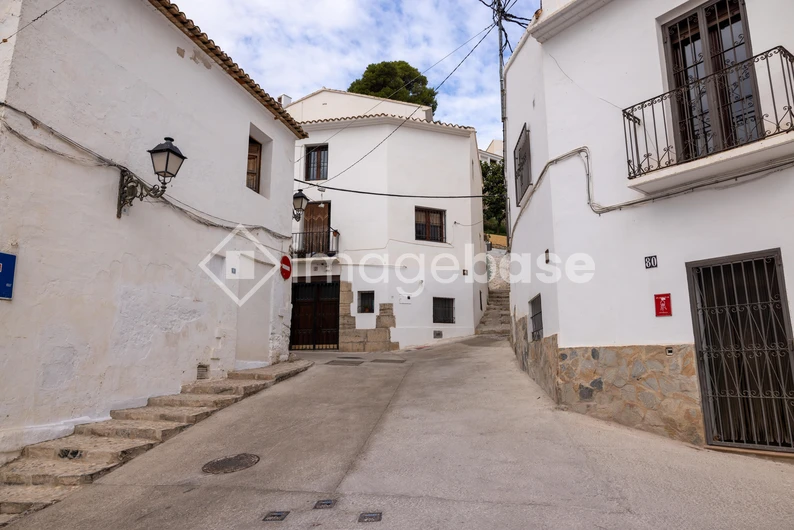 Charming Whitewashed Street