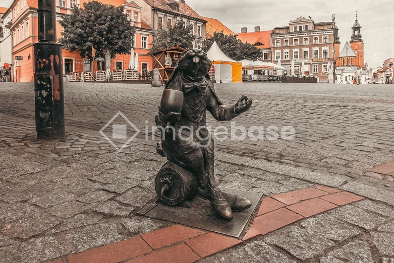 Historic Town Square with Statue