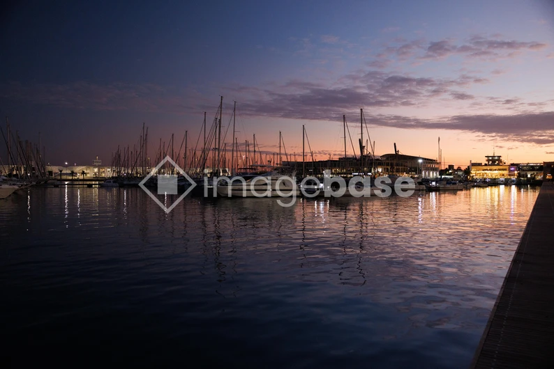 Serene Marina at Twilight