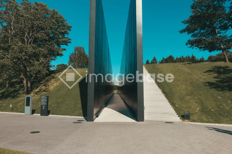 Modern Monument Entrance