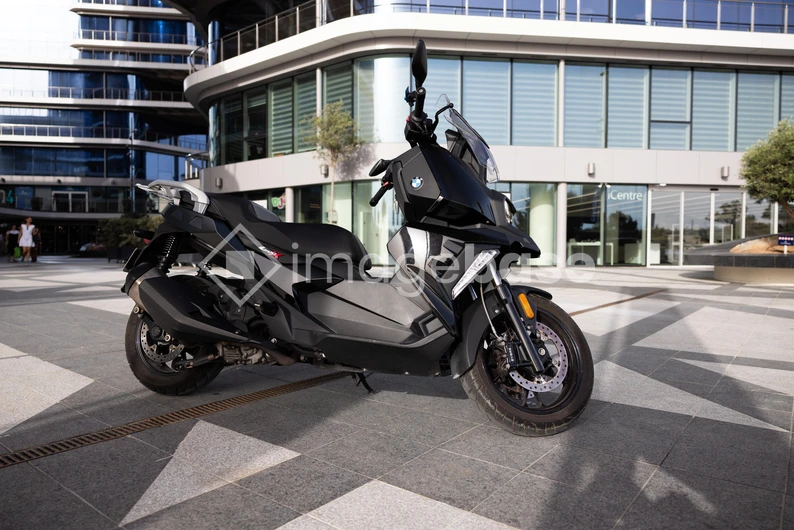 Modern Scooter in Urban Setting