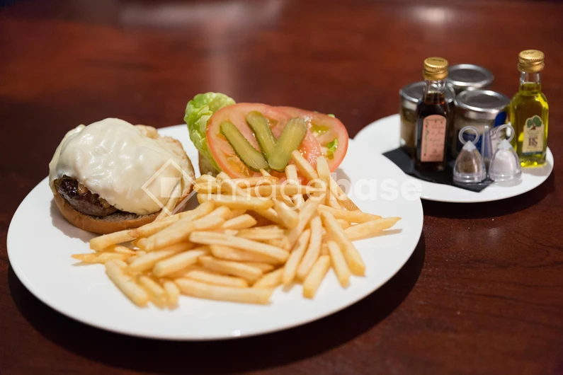 Classic Burger and Fries