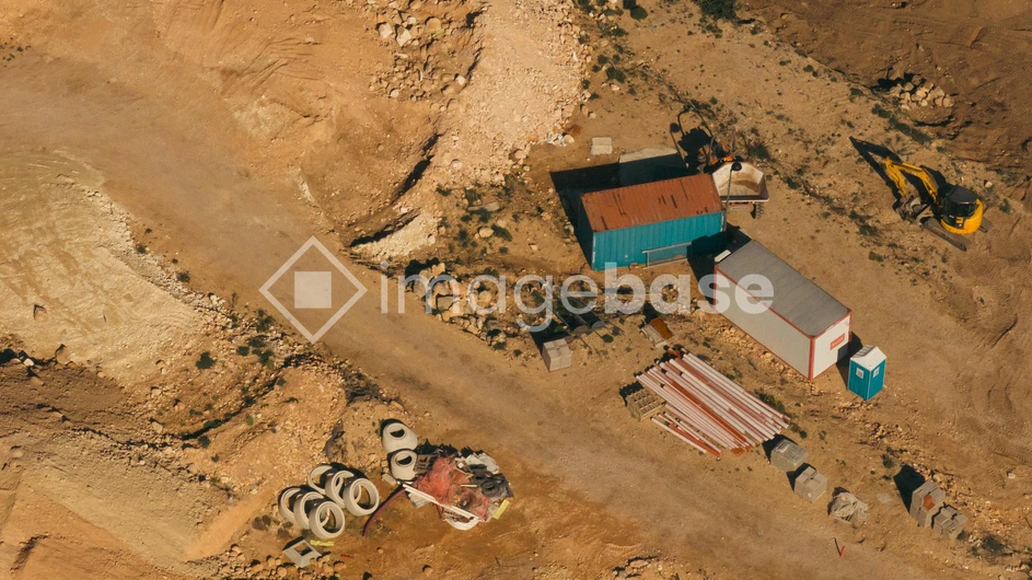 Construction Site Aerial View
