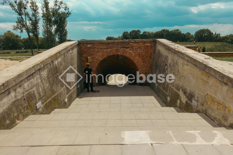 Historical Brick Tunnel Pathway