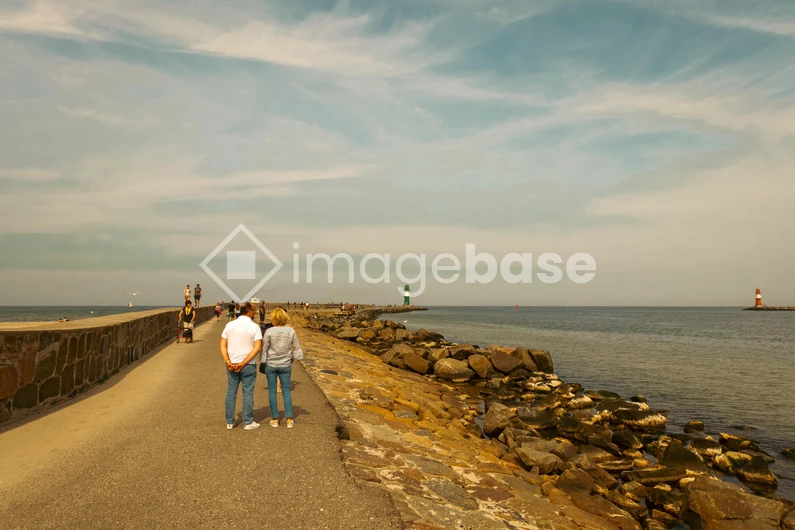 Coastal Walkway with Lighthouse