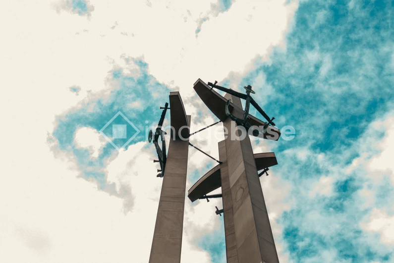 Monument Against a Cloudy Sky