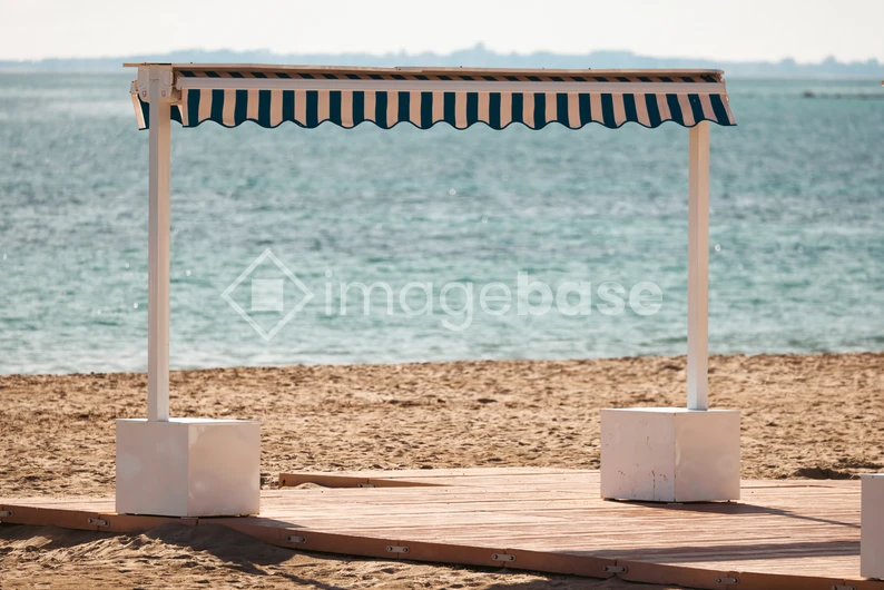 Beachfront Canopy by the Sea