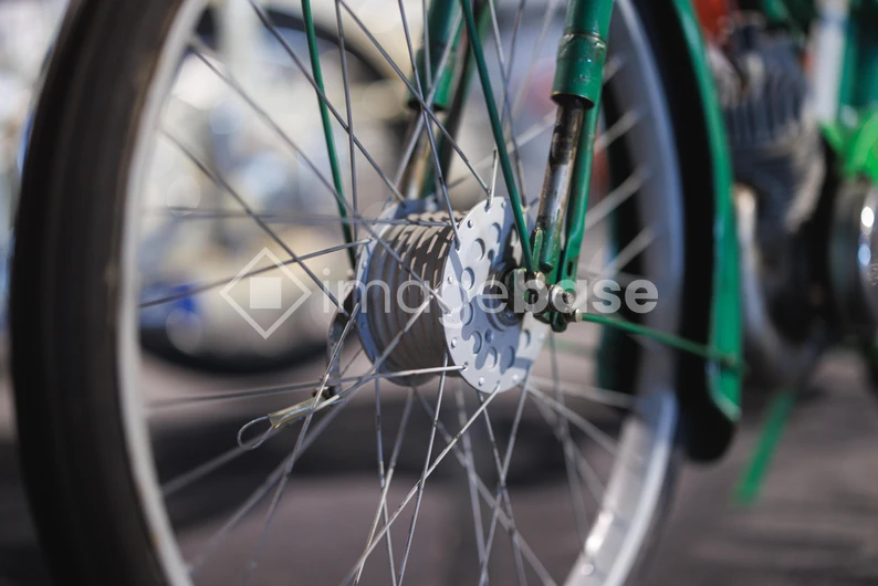 Close-up of a Bicycle Wheel