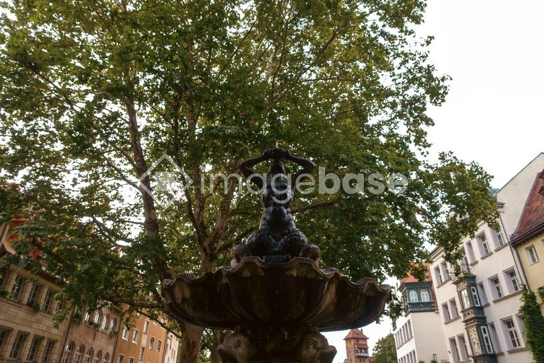 Historic Fountain in Urban Setting