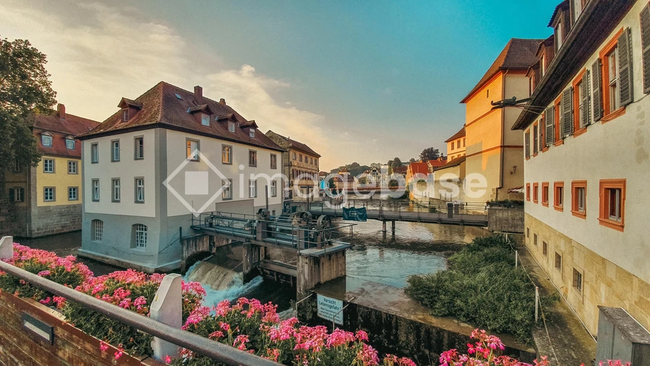 Charming Canal with Rustic Architecture