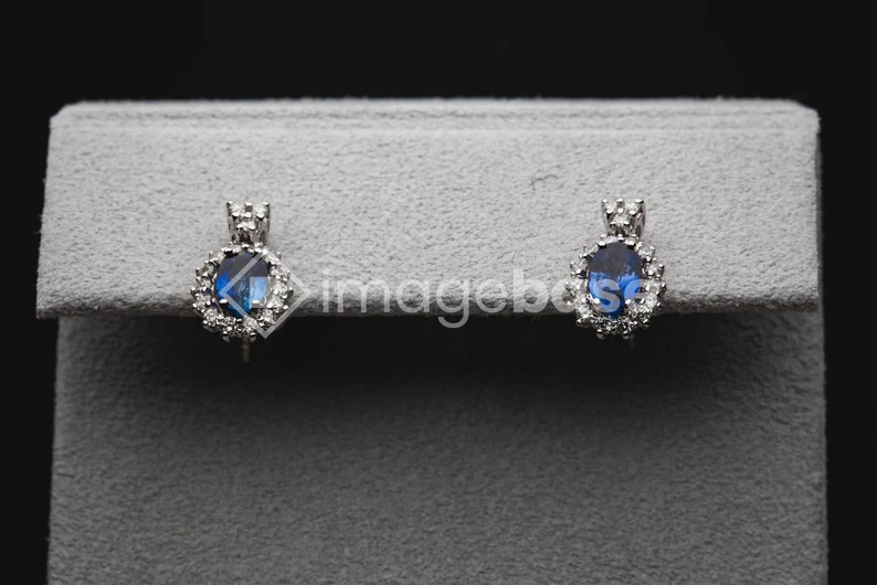 Elegant Sapphire Earrings