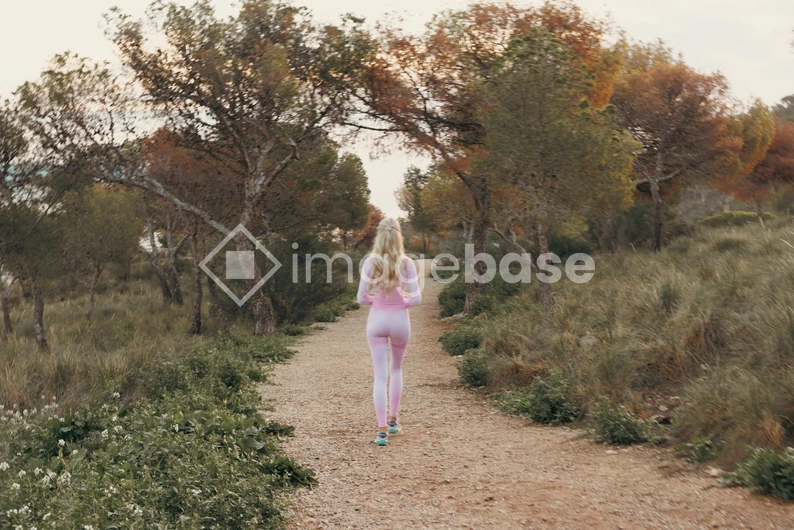 Jogger on a Nature Trail