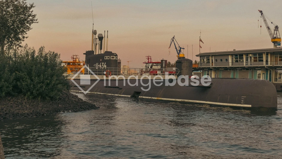 Submarine in Dock