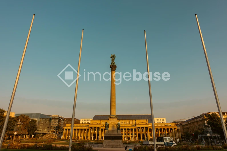 Majestic City Square at Dusk
