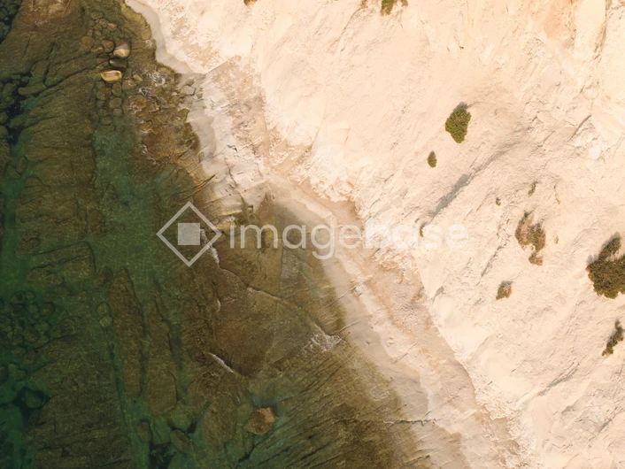 Rocky Shoreline by the Sea