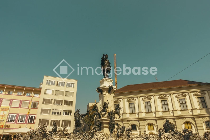 Historic Fountain in Urban Setting