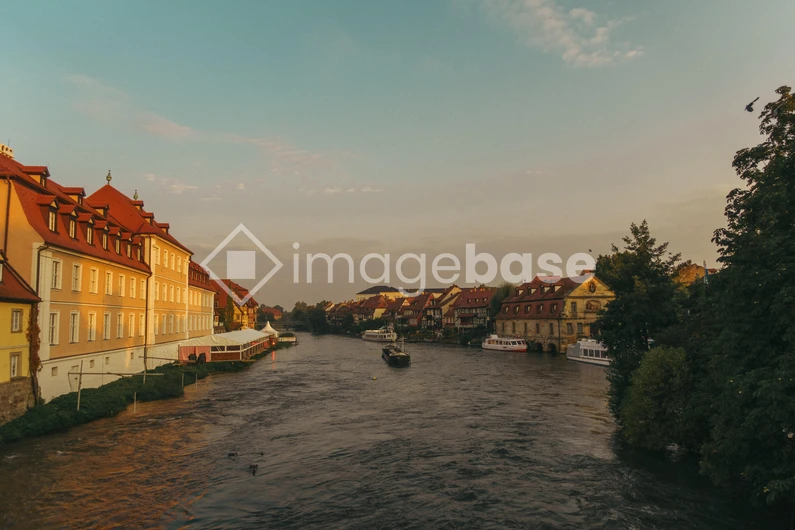 Scenic Riverside View at Sunset