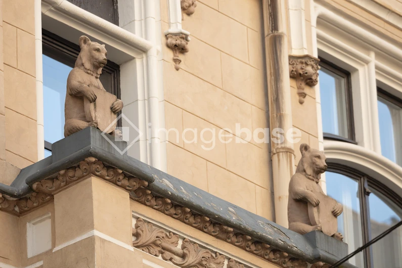 Architectural Bear Sculptures