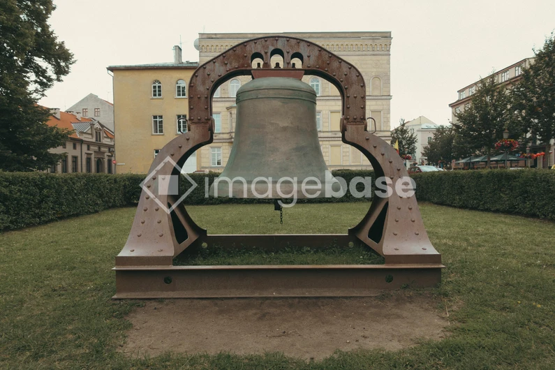 Historic Bell in Urban Park