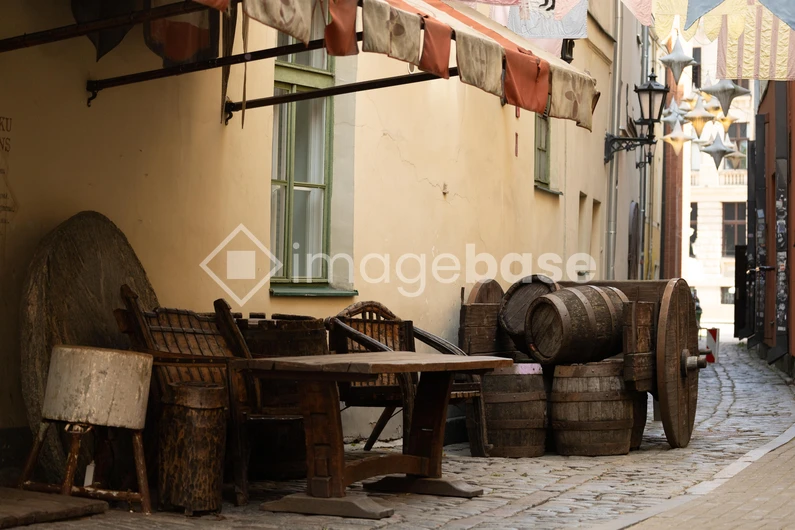 Rustic Alley Scene