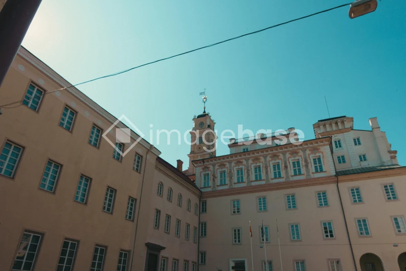 Historic Building under Clear Sky
