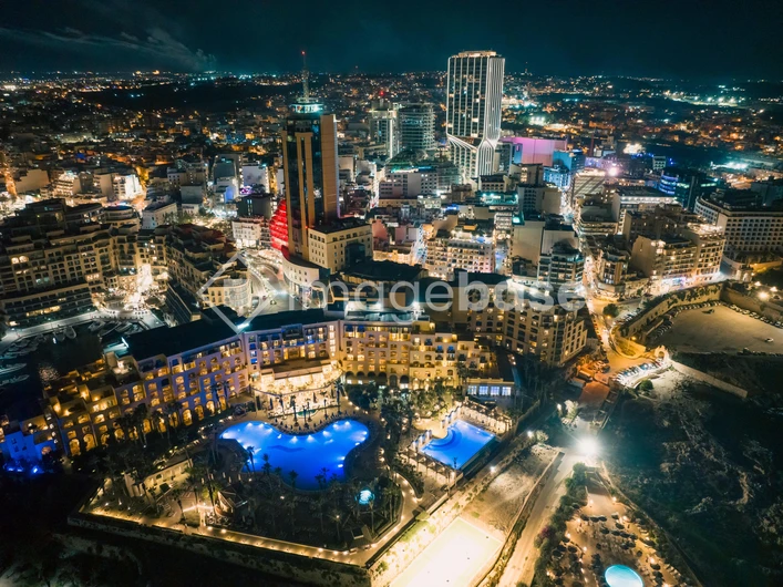 Vibrant Cityscape at Night