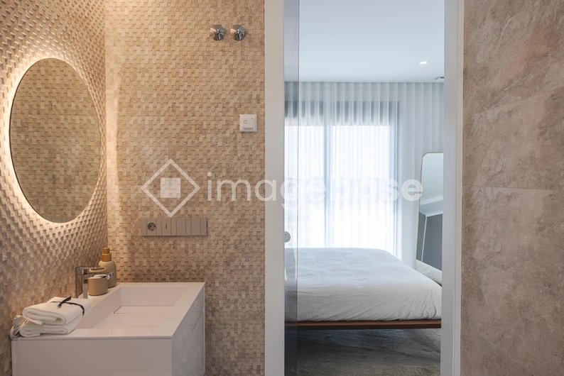 Modern Bathroom and Bedroom Interior