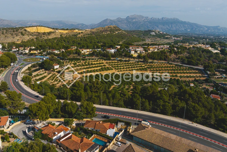 Scenic Mountain Village View