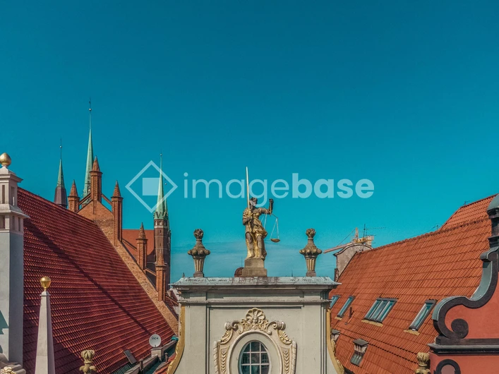 Historic Rooftops and Spire