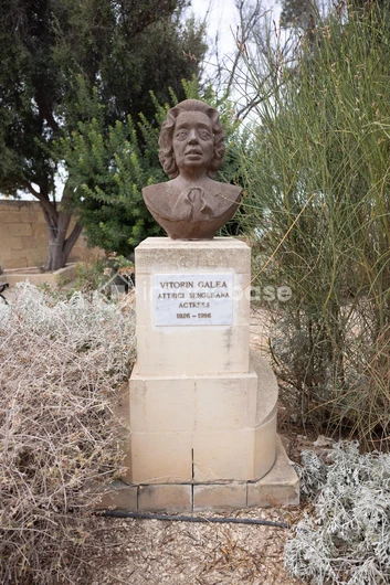 Bust of Vitorin Galea in Garden