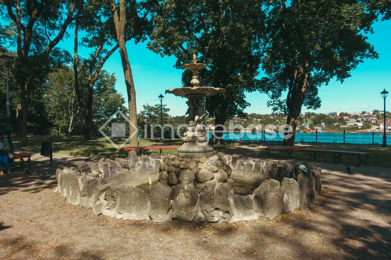 Tranquil Park Fountain